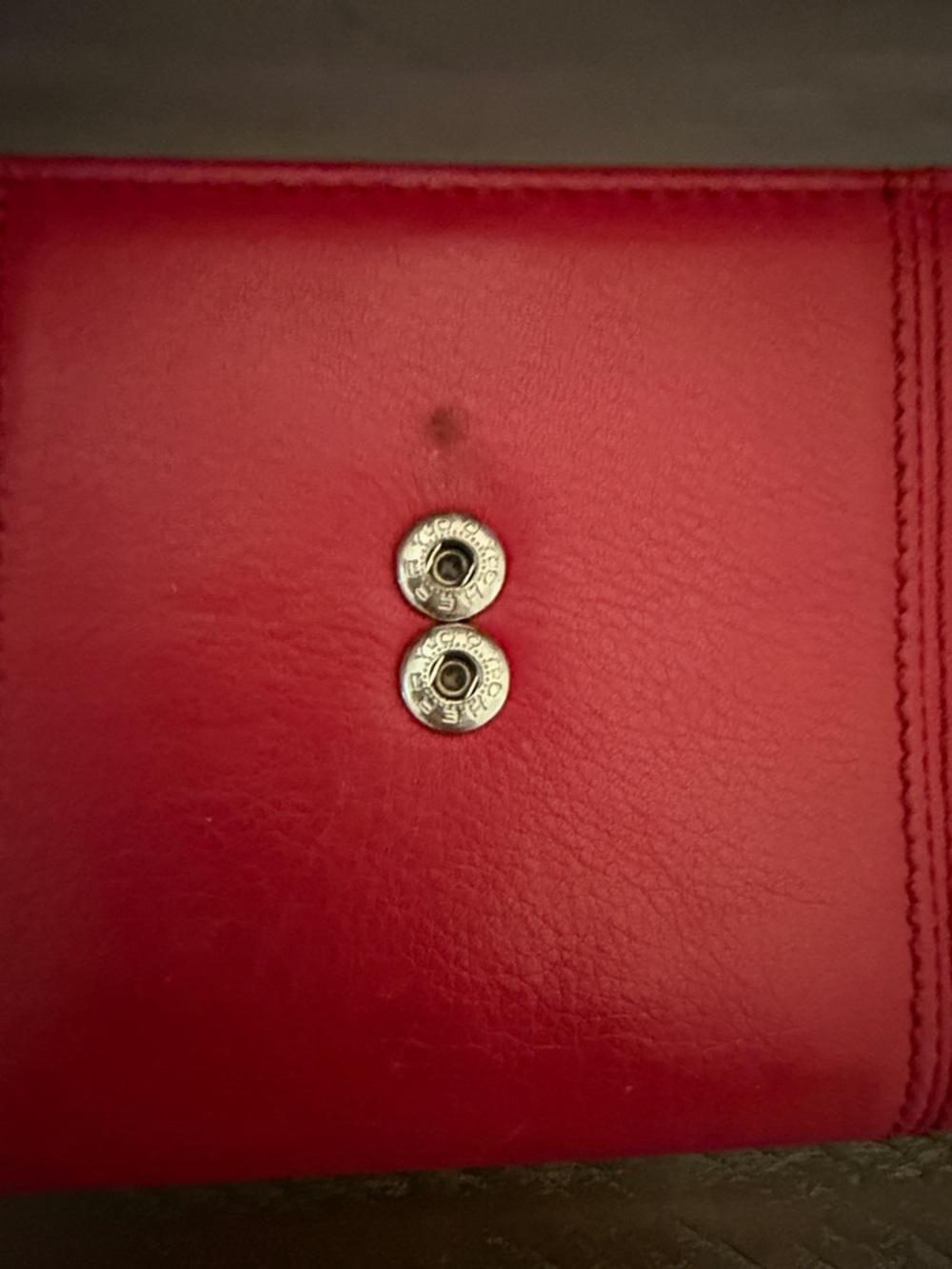 Red Soft Leather Long Wallet for Women - Picture 10 of 14